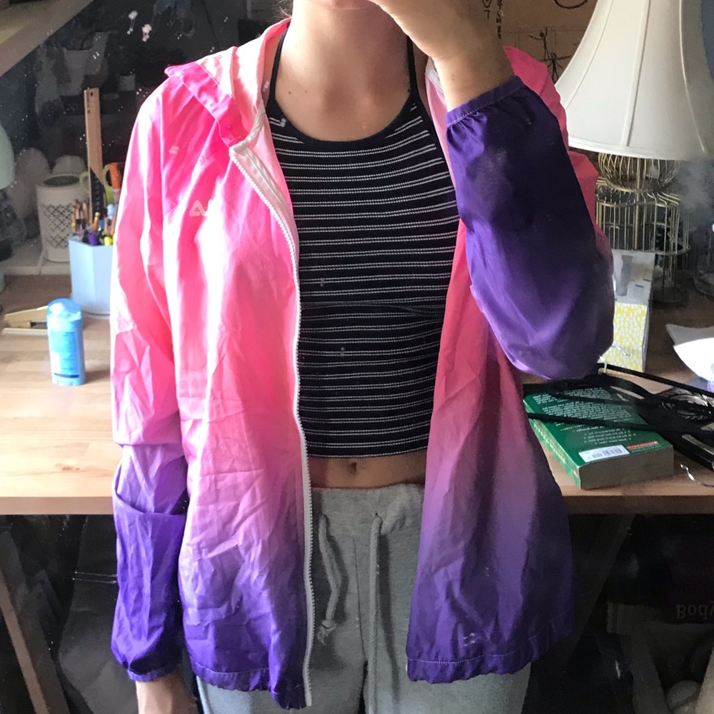 Pink and Purple Windbreaker